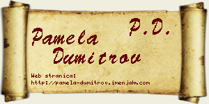 Pamela Dumitrov vizit kartica